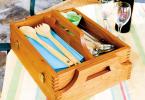 Cart your cutlery with this stacked tray