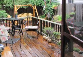 deck rain
