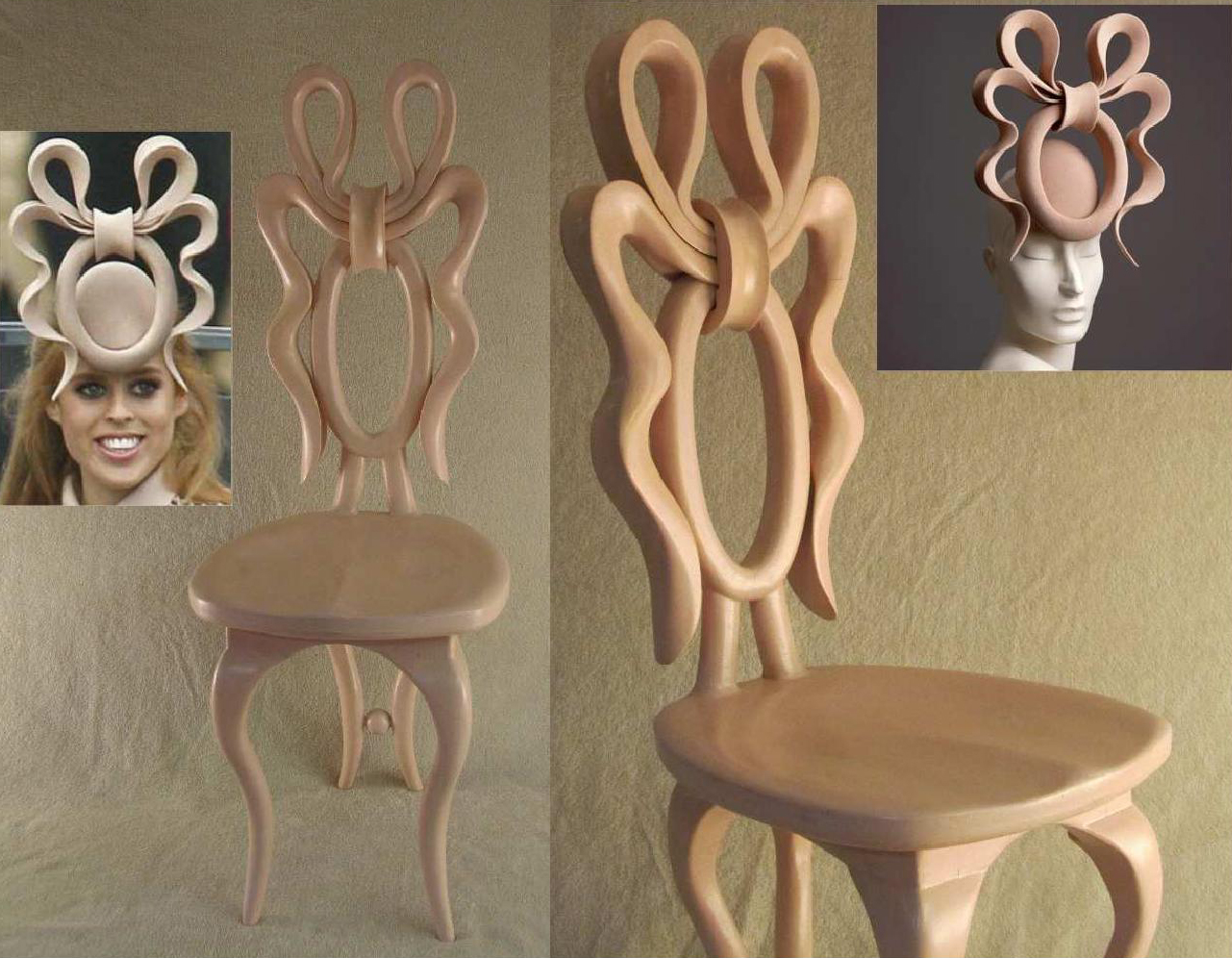 Princess Beatrice Royal Wedding Fascinator Chair