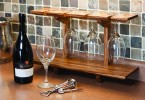 Wineglass display shelf